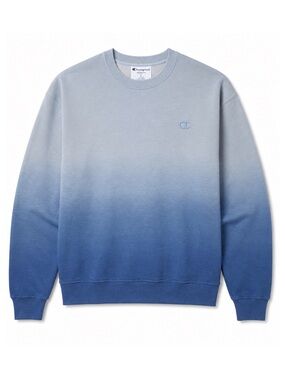 Champion Blue Dip Dye Crewneck Sweatshirt Unisex Size M